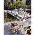 thumbnail image 3 of Sun Shade Sail 12x16Ft Boho Vintage Blue and Red Floral Distressed Uv Block Sunshade Canopy Outdoor Shade Cover Rectangle Shade Cloth For Patio Garden Yard Deck Pergola, 3 of 6