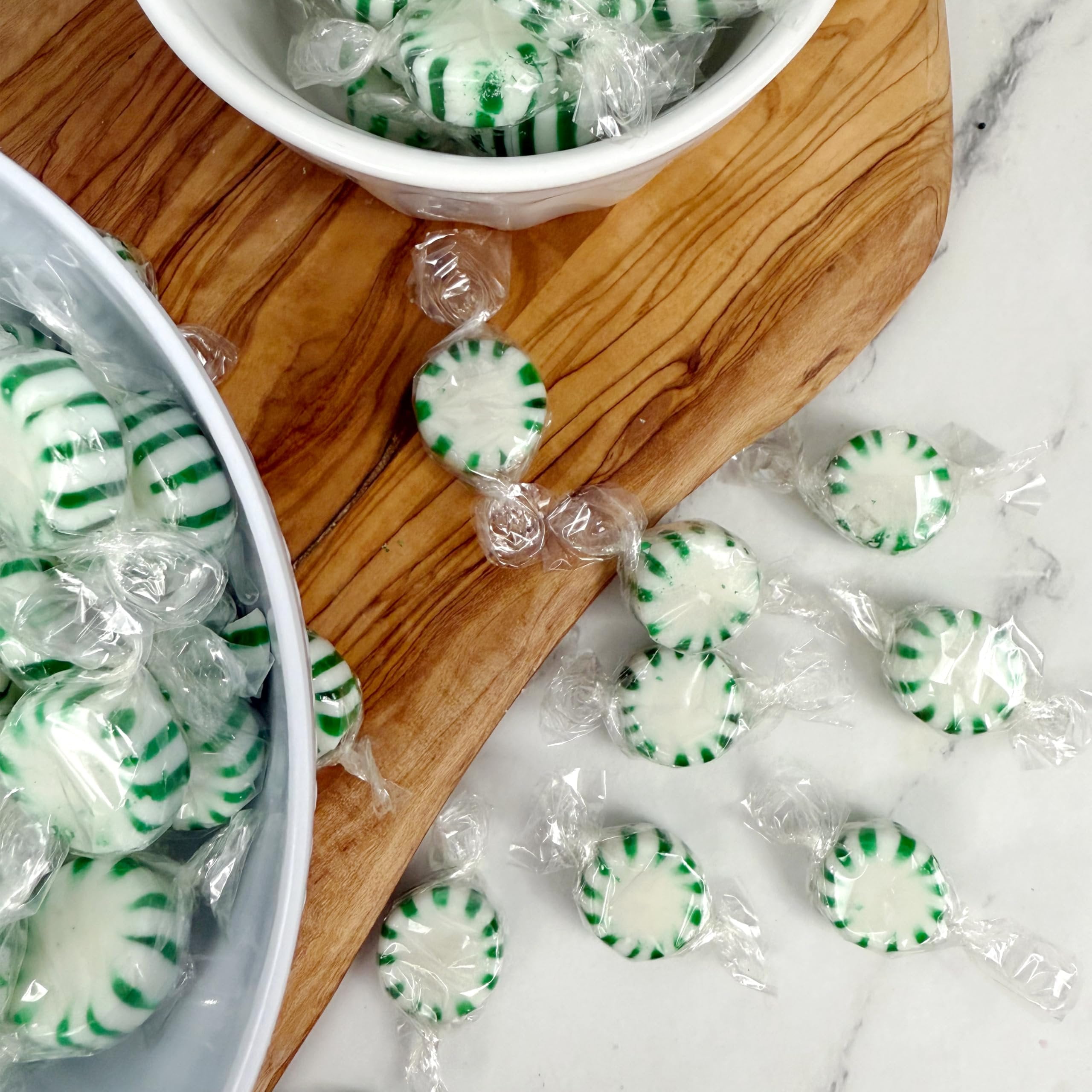 Arcor Starlight Spearmint Candy, 5 Pound Bulk Spearmint Hard Candy Approx. 375 pcs., Individually Wrapped Spearmints, Green Candy
