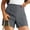 10# Gray, variant on Womens Shorts Dressy Casual 2026 Summer Elastic High Waist Tailored Shorts Pleated Beach Vacation Clothes Black 2XL