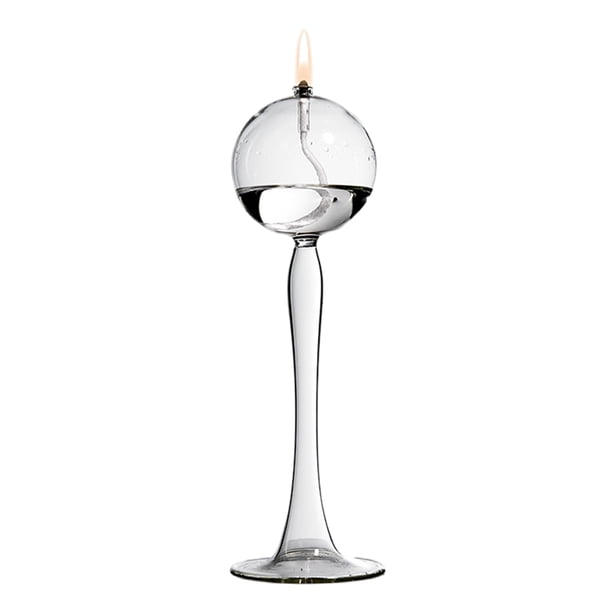 Candelabro de cristal transparente Sunnimix decoración simple tamaño pequeño