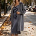 thumbnail image 5 of Gamivast Long Cardigan Sweaters for Women Plus Size Fuzzy Open Front Duster Coat Soft Fluffy Knit Outerwear Long Sleeve Casual Loungewear Cozy Cover Up for Fall Winter, 5 of 6