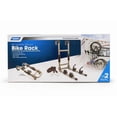 thumbnail image 1 of Camco Bike Rack 51492 Mounts To RV Or Van Ladder; Holds 2 Bikes; Up To 60 Pound Weight Capacity; Cradle System With Straps; Without Lock; Foldable; Silver; Steel, 1 of 2