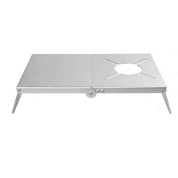 Heat Shielding Table Camping Foldable Table Lightweight Table For Single Burner Camping