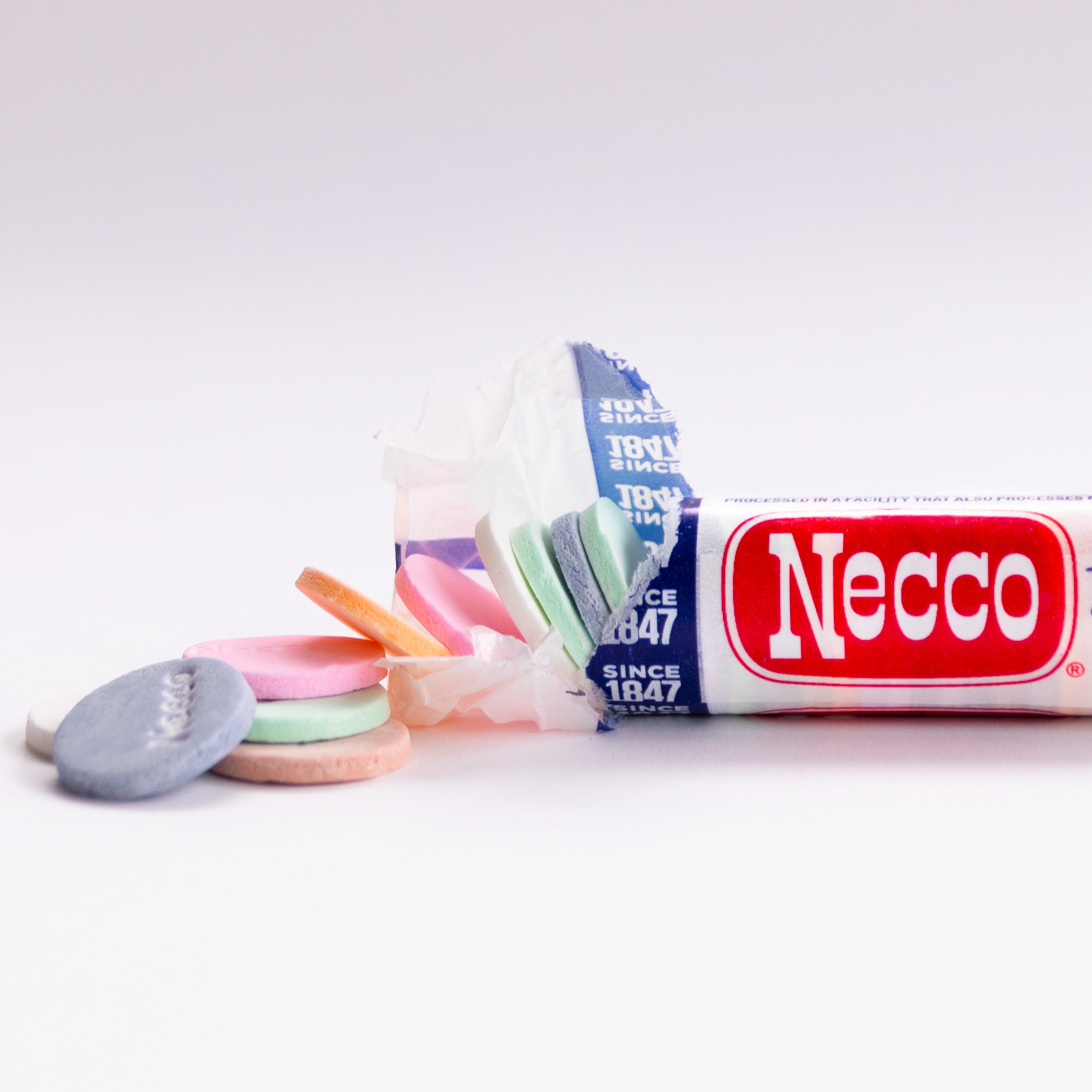 Necco Wafers Candy, 24 Pack (2 Ounce Rolls Each), The Original Candy Wafer