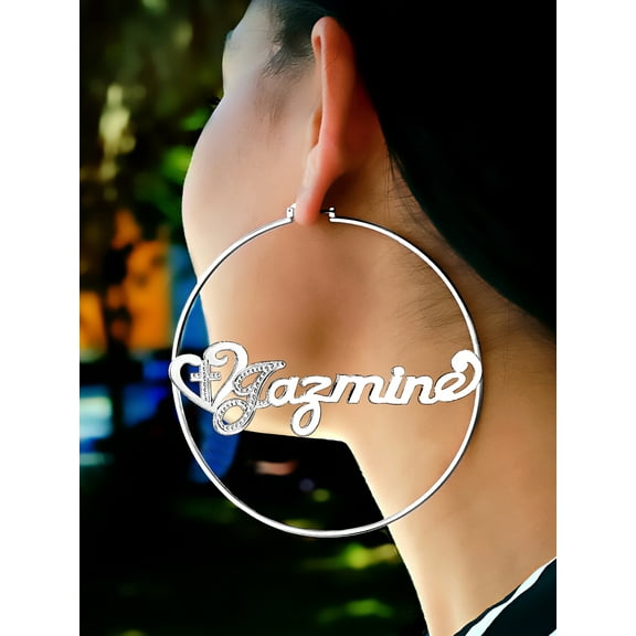 Personalized Hoop Name Earrings