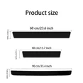 thumbnail image 5 of 4PCS Car Accessories Door Sill Protector Scuff Guard Cover Trim Black, 5 of 16