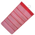 thumbnail image 2 of Organizador de armario colgante Bolsillos de malla de 2 lados Bolsa de almacenamiento para guardarropa Bolsa para ropa interior Calcetines de sujetador, Rejilla 30, Rojo tholdsy HA003837-13, 2 of 6