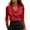 Red, variant on Women's Silk Satin Blouses Cowl Neck Necked Long Sleeve Casual Dressy Tops Business Work Shirts