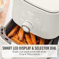 thumbnail image 5 of Martha Stewart 6QT Slim Air Fryer, 6-in-1, Ceramic Non-Stick, Linen Cream, 5 of 7