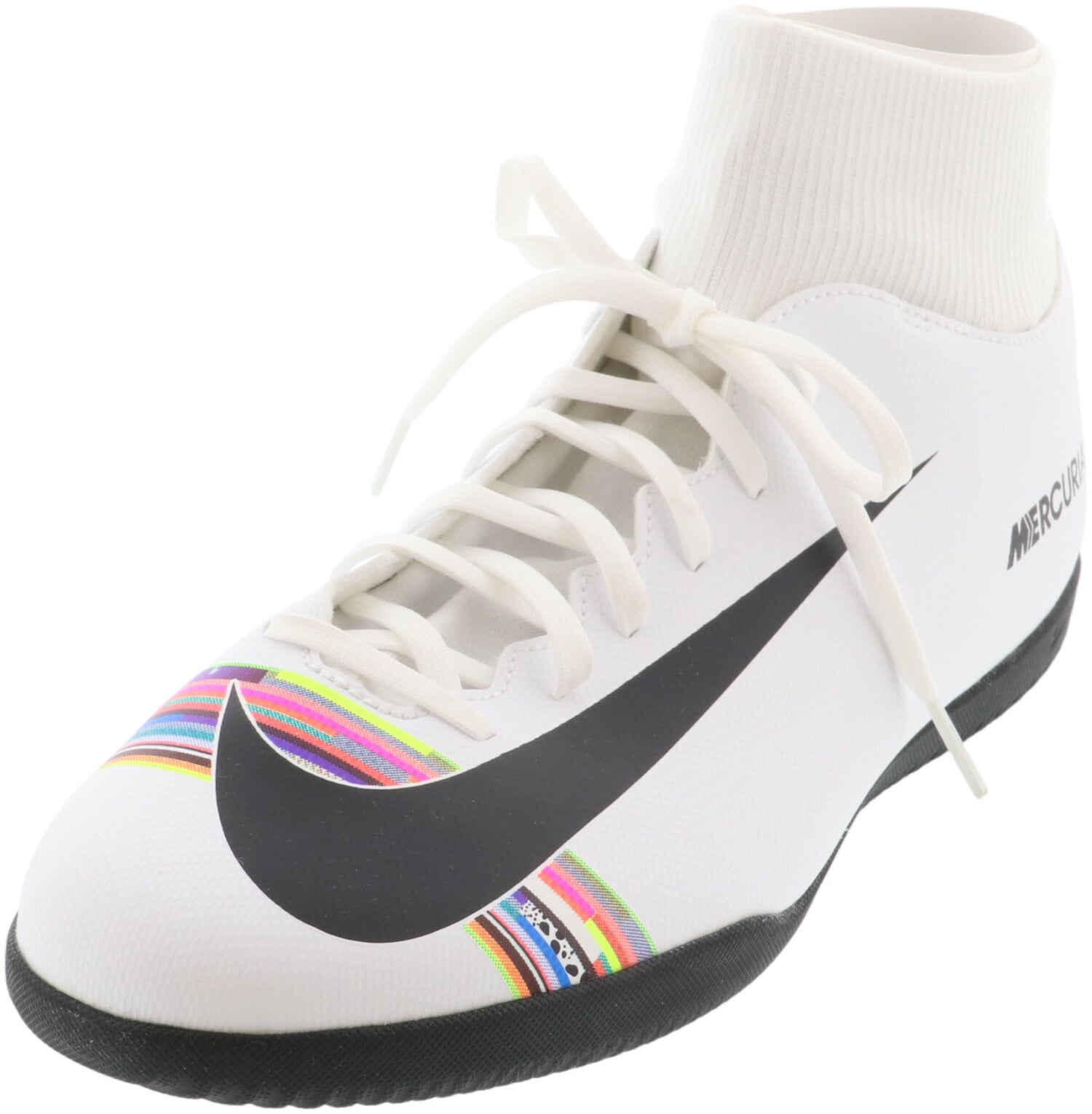 nike high ankle white shoes