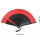 thumbnail image 2 of Antigüedades Abanico de baile Abanico artesanal Abanico plegable Abanico de mano Estilo antiguo para amigos Familia Compañero de trabajo (S Shape Hollow + Red Fan Cover), 2 of 4