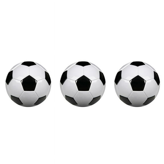 3X Size 5 Professional Training Soccer Balls PU Leather Black White Football Soccer Balls Goal Team Atch Training Balls