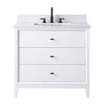 thumbnail image 4 of Vanity Art 36" Bathroom Vanity with Sink and Engineered Marble Top, Freestanding Storage Cabinet with 3 Drawers, 4 of 8