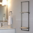 thumbnail image 2 of Rustic Hanging Two Shelves Rack, 2 of 8