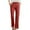 #3-Wine, variant on TrdSipl Long Cotton Linen Pants Women Loose Fit Elastic Waist Trousers Trendy Breathable Straight Leg Summer Pants with Pockets Khaki 2XL