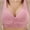 Hot Pink, variant on Iyufng Summer Sports Bras for Women,Push up Lace Bra,Women's Non Steel Ring Style Printed Gathered Middle Button Breathable Underwear Wirefree Padded Bra,Bras for Women Plus Size