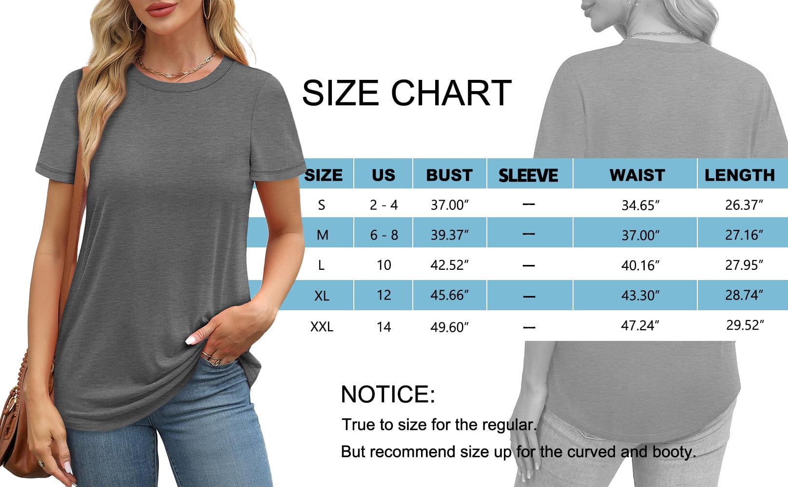 MOSHU 3 Pack T-Shirts for Women Short Sleeve Summer Womens Tops Casual Curved Hem Shirts Beach Outfits