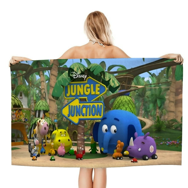 Junction Jungle Toalla de playa de secado rápido con diseño temático, regalo para mujeres y niñas, ideal para cumpleaños, fans, amantes de la música, uso en la playa o al aire libre, 78 × 150 cm