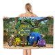 thumbnail image 1 of Junction Jungle Toalla de playa de secado rápido con diseño temático, regalo para mujeres y niñas, ideal para cumpleaños, fans, amantes de la música, uso en la playa o al aire libre, 78 × 150 cm, 1 of 6