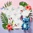 thumbnail image 3 of Disney Lilo & Stitch Girls 2-Piece Set - Stitch and Angel Graphic Print T-Shirt and Flared Leggings Outfit for Kids (Sizes 7-14), 3 of 13