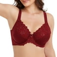 thumbnail image 3 of Women's Sexy Lace Embroidered Bras Full Coverage Unlined Underwire Plus Size Bra 38B, 3 of 9