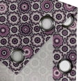 thumbnail image 4 of Ambesonne Purple Grommet Curtain, Flowering Nature Motifs, 50" x 108", Violet Beige Black, 4 of 6