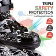thumbnail image 4 of Kuxuan Adjustable Inline Skates for Kids with Light Up Wheels, 4 of 6