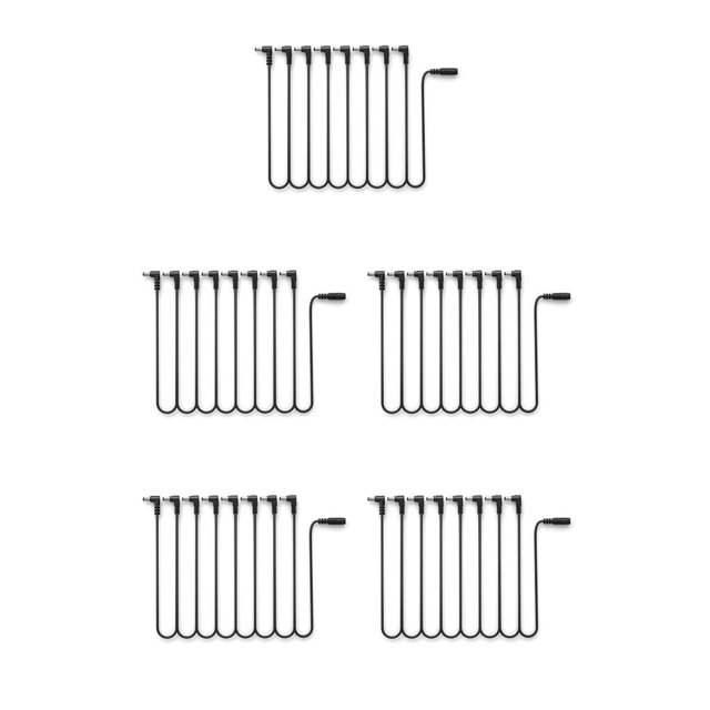 Soidarity Pedales de guitarra Conector en ángulo Cadena Cable de alimentación Pedales de efectos de guitarra Cable de alimentación, 1-drag-8 Type2 NO2