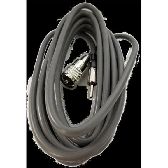 12 ft. Rg8X Coaxial with Pl259 To Motorola Male Connector