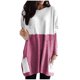 thumbnail image 1 of Tops tipo túnica de manga larga para mujer, informales, holgados, con bolsillos, cuello redondo, sudaderas Fridja  ghj987+1185, 1 of 6