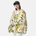 thumbnail image 4 of Pofeuu Fruit Print Sun Protection Outdoor Lightweight Full Zip UV Cooling Hoodie Long Sleeve Summer Clothing for Outdoor Hiking-Medium, 4 of 5