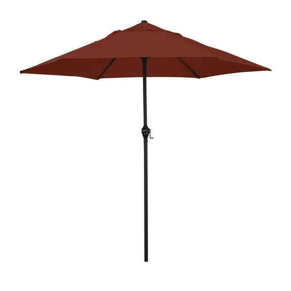 Astella 92.5" Brick Hexagonal Market Patio Umbrella