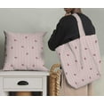 thumbnail image 5 of Soimoi Pink Heavy Canvas Fabric Berries & Dots Print Fabric by the Yard 58 Inch Wide, 5 of 5