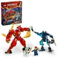 thumbnail image 1 of LEGO NINJAGO Kai’s Elemental Fire Mech Action Figure, Mini Ninja Toy for Kids with Customizable Red Ninja Figure plus Kai and Zane Minifigures, Adventure Set for Boys and Girls Ages 7 and Up, 71808, 1 of 6