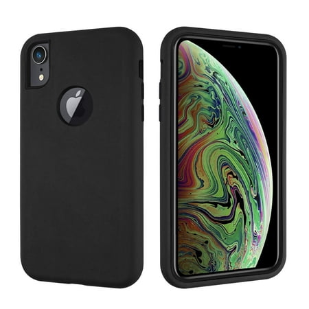 Mignova iPhone XR 6.1 inch 2018 case,3 in 1 Gel Rubber Full Body Protection Shockproof Cover Case Drop Protection