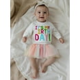 thumbnail image 4 of BemeyourBBs Toddler Baby Girl Birthday Dress Outfit 1 2 3 4 Years Old Birthday Tutu Skirt Set Letter Embroidery Long Sleeve Sweatshirt and Tulle Skirt Set Cute Kids Spring Fall Winter Clothes, 4 of 9