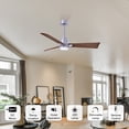 thumbnail image 5 of Matthews Fan Company AKLK-BN-WN-72 Alessandra 72” Brushed Nickel Ceiling Fan with 3 Walnut Blades, Integrated LED Light Kit, Remote Control, Indoor/Outdoor Wet Rated, 5 of 6