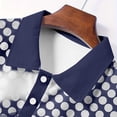 thumbnail image 7 of Mens Polo Shirts Short Sleeve Color Block Lapel Collar Button Pullover Tops Moisture Wicking Regular Fit Golf T-Shirts Breathable Summer Blouses Shirt Tees Casual Work Sports Navy XXXL, 7 of 7