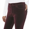 thumbnail image 3 of Well Worn Ladies' Pant High-Rise Luxe Velvet Tapered Pant 1628434 (Purple 8/29), 3 of 4