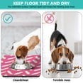 thumbnail image 4 of Boho Retro Floral Pet Feeding Mat-Absorbent Pet Placemat for Food and Water Bowl, with Waterproof Rubber Backing, Quick Dry Water Dispenser Mat for Dog and Cat (16"x24"), 4 of 7