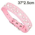 thumbnail image 2 of 10 To 24 Long Personalized Rhinestone Leather Shiny Crystal Collar For Pet Dog And Cat, 2 of 5