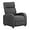 Grey, variant on Wubio Modern Recliner Chair Padded Seat Pu Leather for Living Room Single Sofa Recliner Seat Club Chair Home Theater Seating (Black)