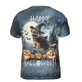 thumbnail image 2 of Happy Halloween Brussels Griffon Witch Pumpkins Bats All Over Print 3D Shirt Unisex Merch Griff Dog Lover - 13012, 2 of 6
