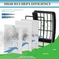 thumbnail image 5 of 2 Hepa +4 Foam & Felt Filters Replacement for Shark Navigator Lift-Away Vacuum NV380, 350, NV351, NV352, NV355, NV356E, NV357, NV360, NV370, NV391, UV440, UV490, UV540, UV550, Part XFF350 XHF350, 5 of 7