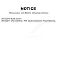 thumbnail image 2 of TOR Kit de Liaison de Barre Stabilisatrice de Direction avant Bras et Rotule (8 Pcs) pour Voiture Buick Encore Chevrolet Trax - Côté Gauche Droit (Conducteur Passager) KTR-102970, 2 of 2