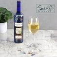thumbnail image 3 of Servette Home Metal Glass Markers Tags - 6 Wine Glass Charms with Wine Bottle Ring, 3 of 5