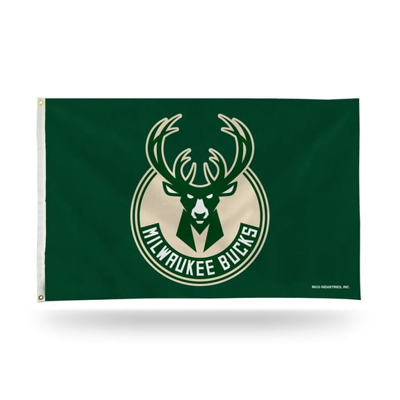Milwaukee Basketball Bucks Indoor / Outdoor 3x5 Banner Flag