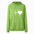 thumbnail image 4 of Godom Womens Graphic Hoodies Drawstring Long Sleeve Sweatshirt with Pocket Pullover, 4 of 4