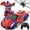 Red and Blue, variant on Wupuaait Transform Rc Cars, 2.4Ghz Remote Control Car 1:18 Scale Transforming Robot, One-Button Deformation 360°Rotation Car Toy Gifts for Boys 4-12, Red and Blue