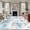 White, variant on Rectangle Area Rugs 2 x 3 Ft, Cartoon Cats Non-Slip Residential Carpet, Cute Cats Sleeping Dreams Clouds Watercolor Indoor Crawling Mats Runner Rugs for Living Room/Dining Room/Bedroom